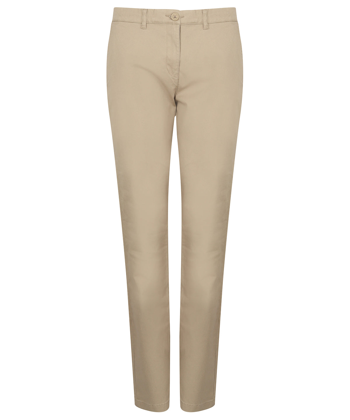Ladies Stretch Chinos with Flexible Waistband - Stone